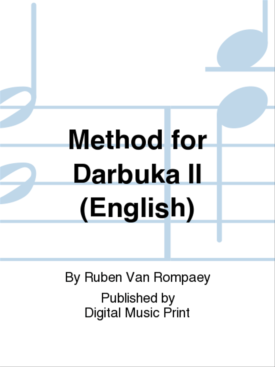 Method for Darbuka II (English) School and Community scores gallery preview page 1