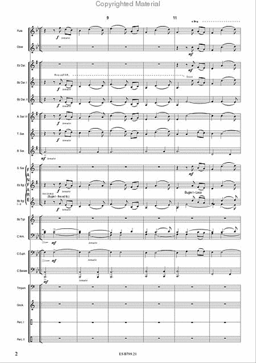 Ritratto (Portrait) Concert Band scores gallery preview page 3