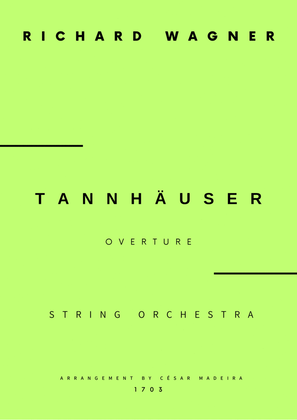 Book cover for Tannhäuser (Overture) - String Orchestra (Full Score and Parts)