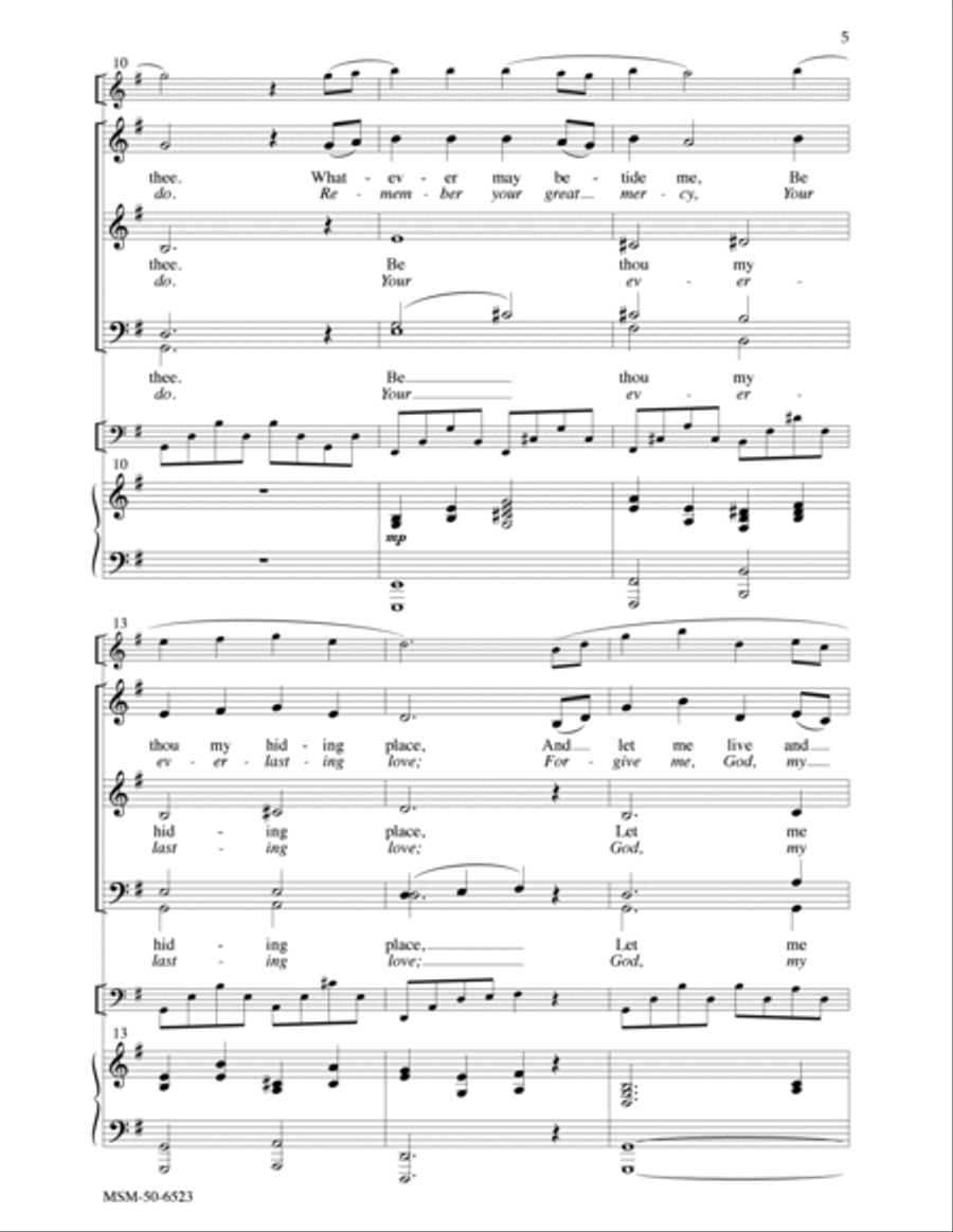 Thy Holy Wings 4-Part scores gallery preview page 3