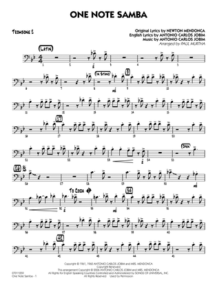 One Note Samba (arr. Paul Murtha) - Trombone 2