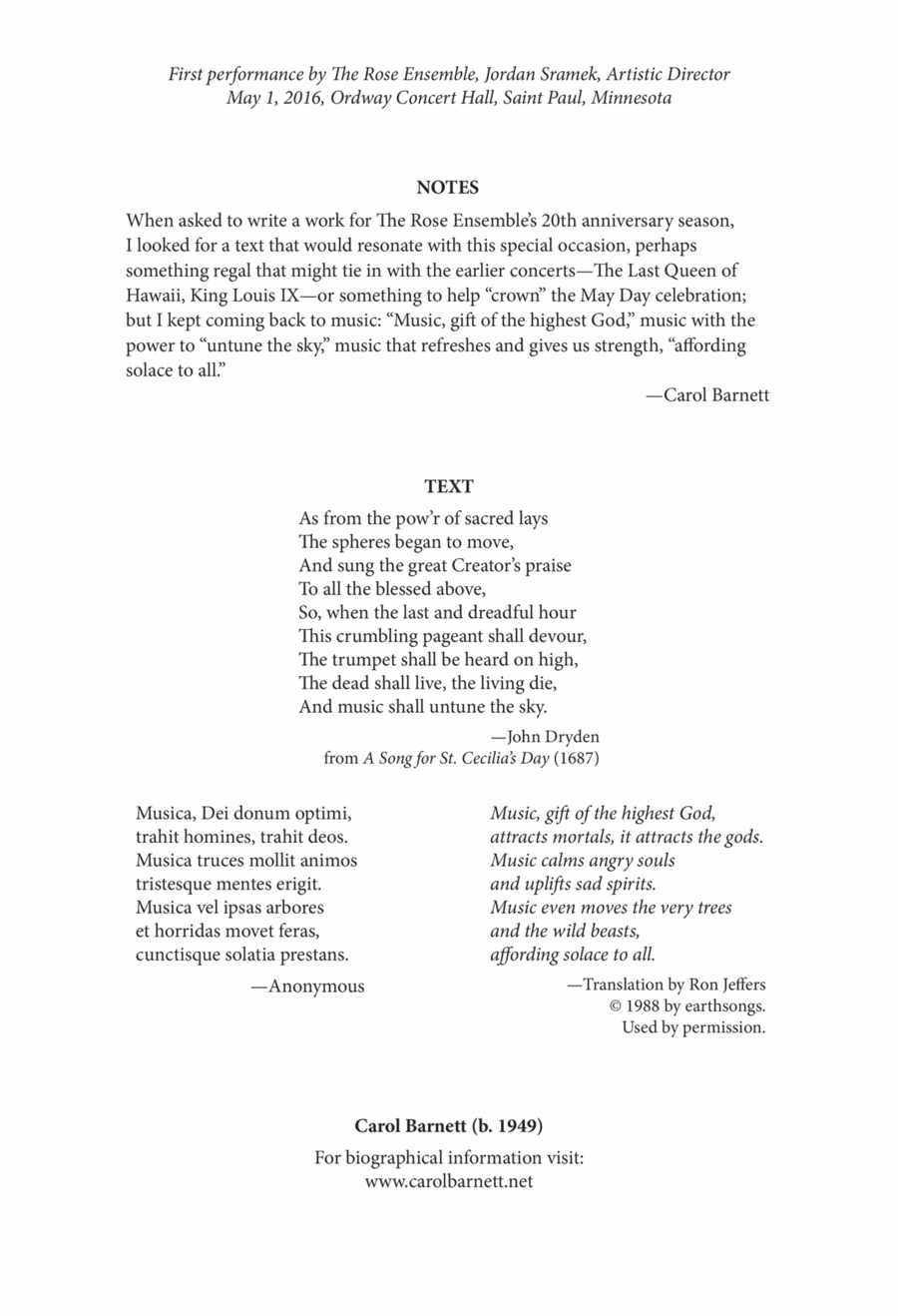 Musica, Dei donum optimi Divisi scores gallery preview page 1