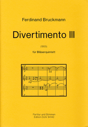 Divertimento III für Bläserquintett (1955)