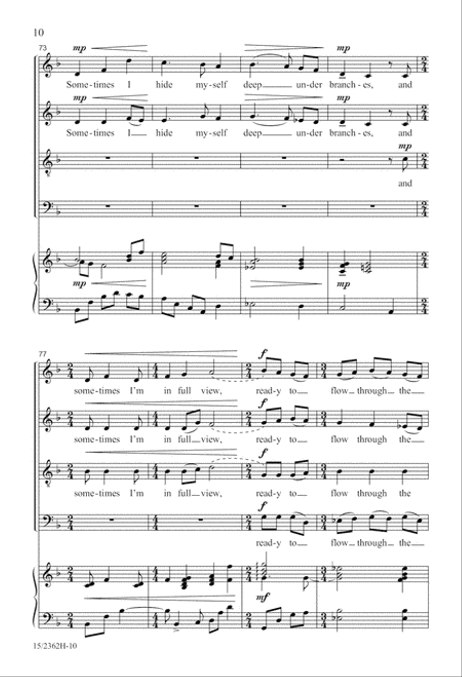 I Am the River 4-Part scores gallery preview page 11