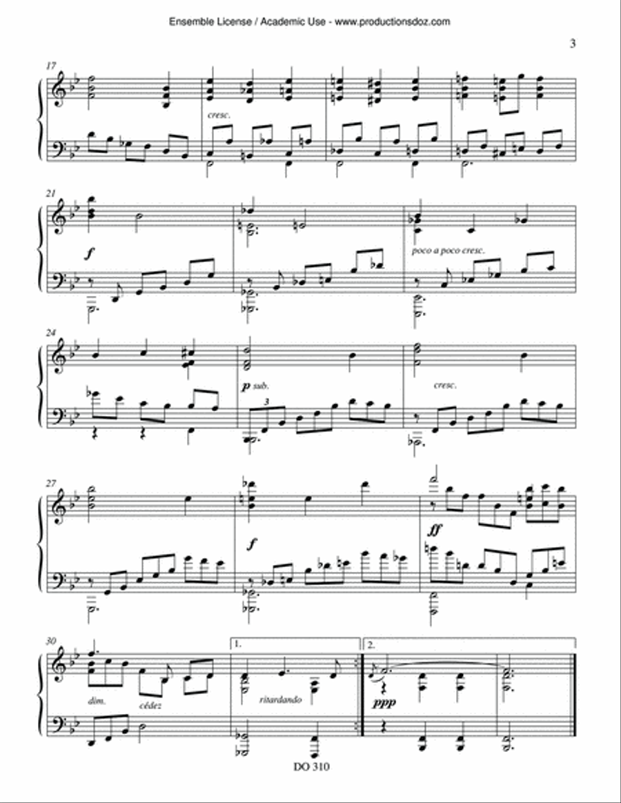 Belles-de-nuit Belles-de-nuit Piano Solo scores gallery preview page 3