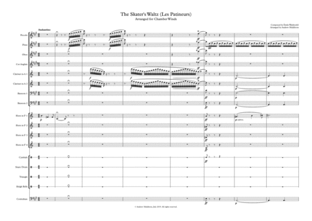The Skater's Waltz arranged for Chamber Wind Ensemble image number null