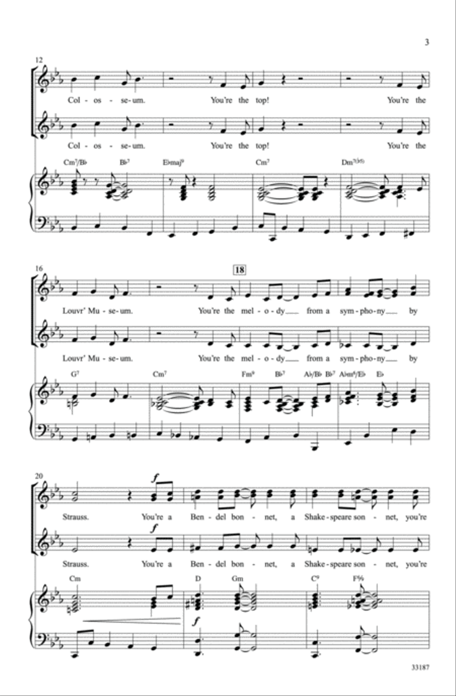 You're the Top You're the Top Women's Choir scores gallery preview page 3
