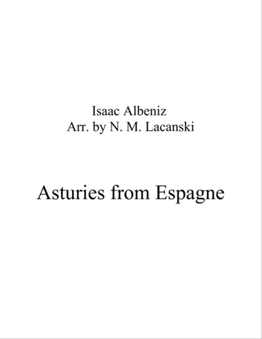 Asturies from Espagnole Asturies from Espagnole String Quartet scores gallery preview page 1