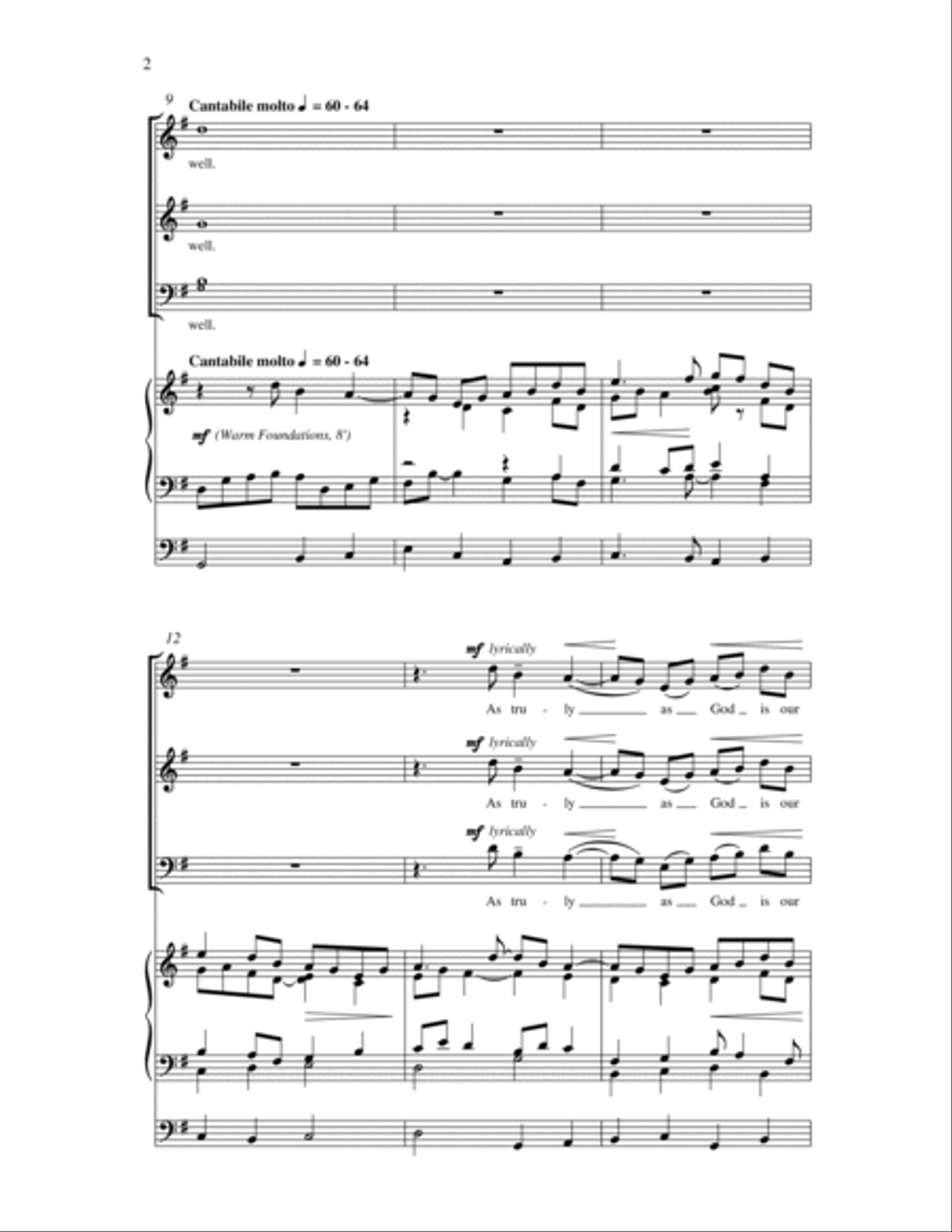 As Truly as God is our Father 3-Part scores gallery preview page 2