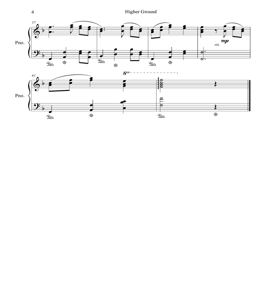 Higher Ground Piano Solo scores gallery preview page 5