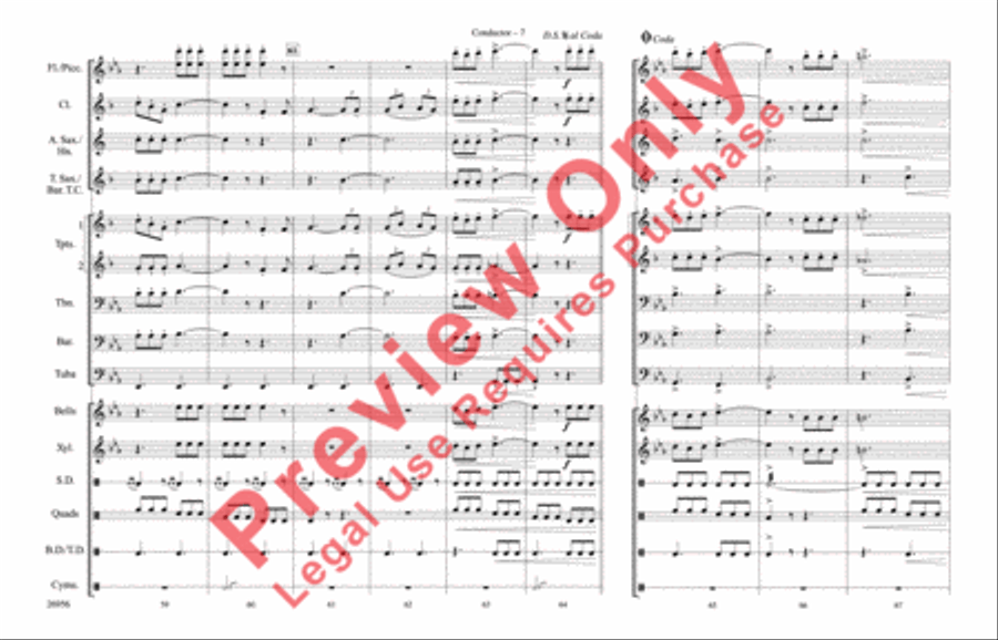 Superman Theme Marching Band scores gallery preview page 8
