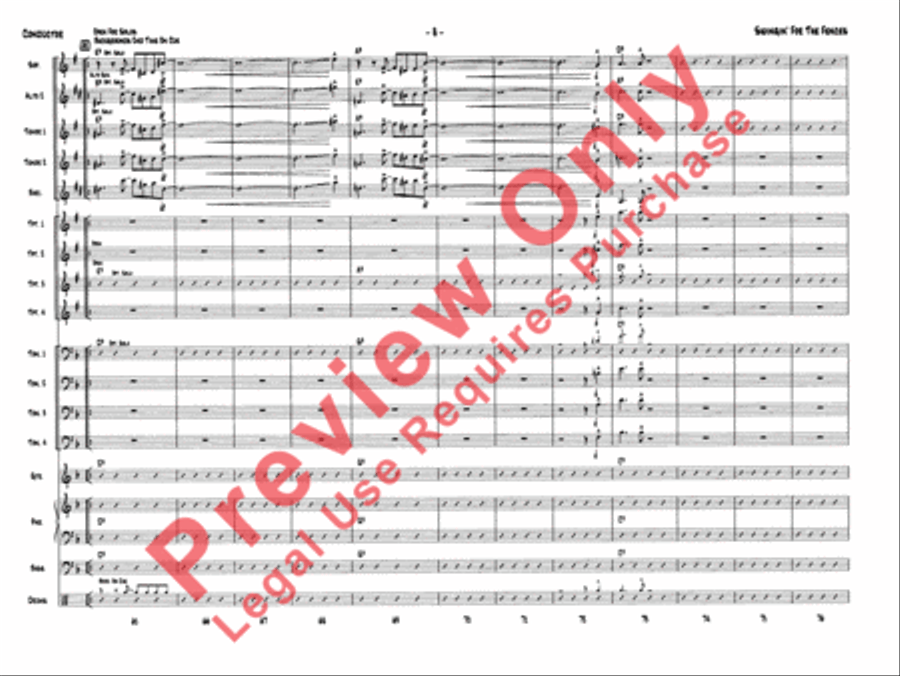 Swingin' for the Fences Jazz Ensemble scores gallery preview page 10