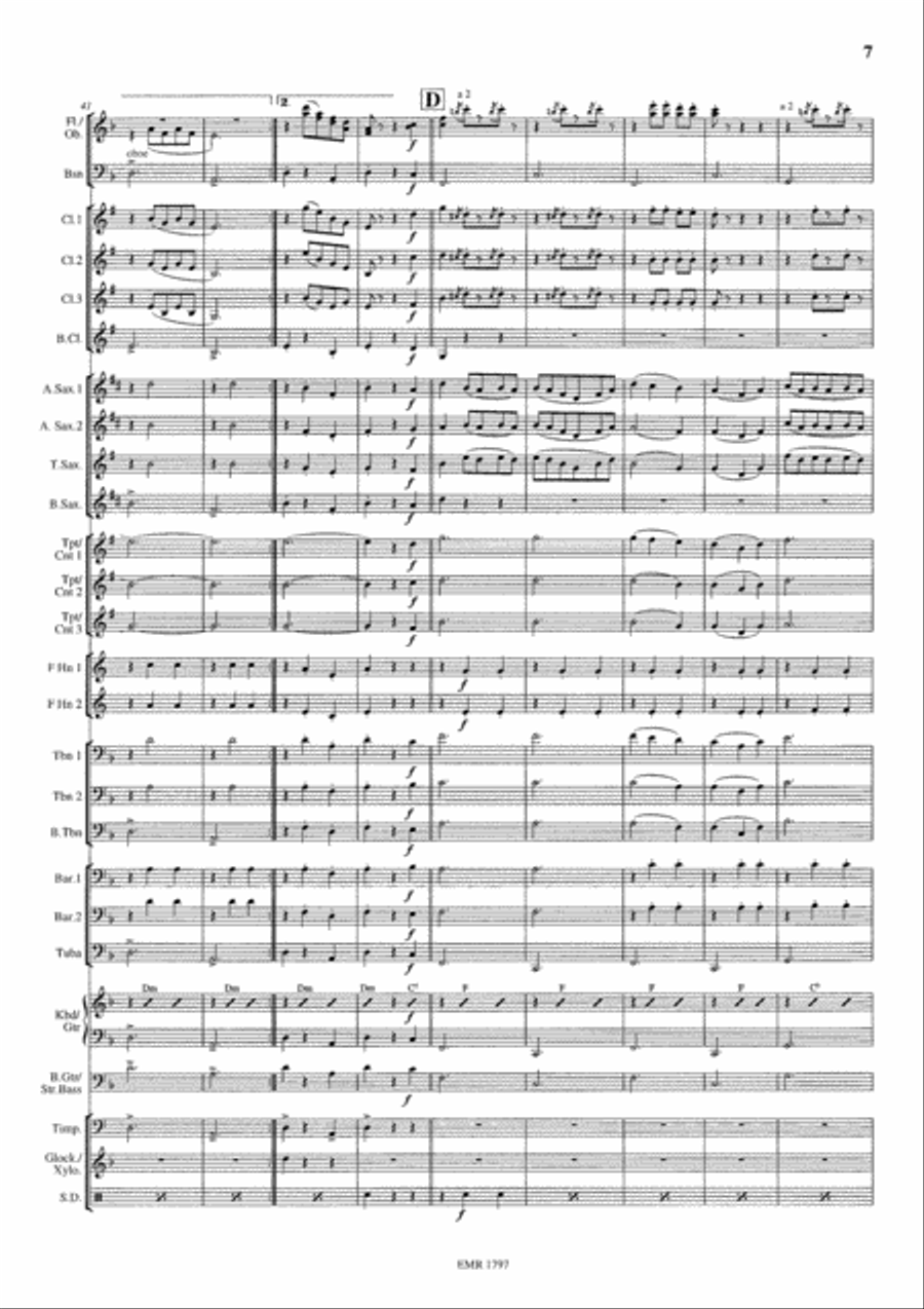 Waltz No. 2 Concert Band scores gallery preview page 8