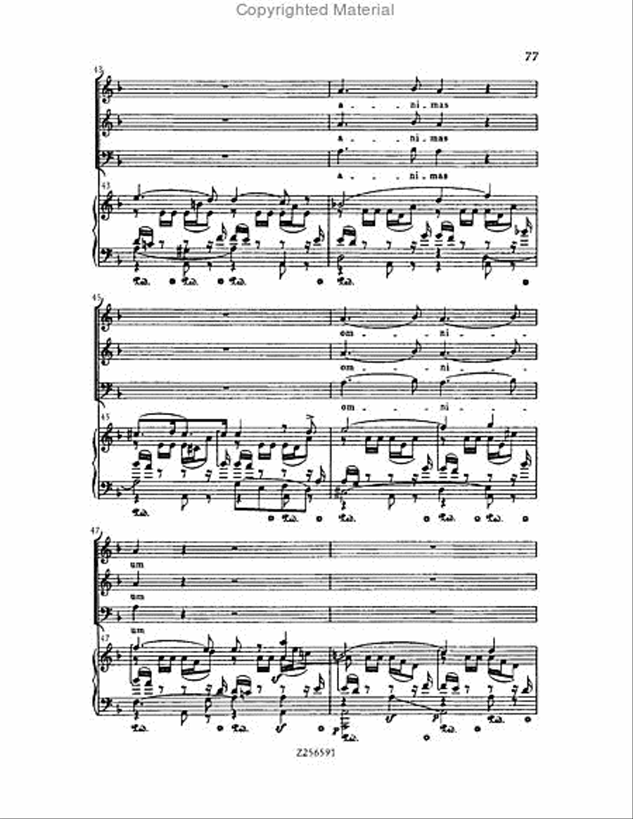 Grande Messe du Morts, H 75 Choir scores gallery preview page 77