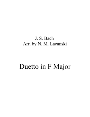 Book cover for Duetto in F Major