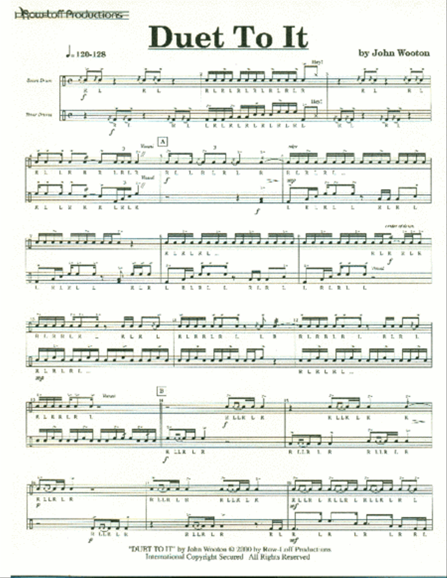 Duet To It - Snare Drum/Tenor Drum Percussion scores gallery preview page 2