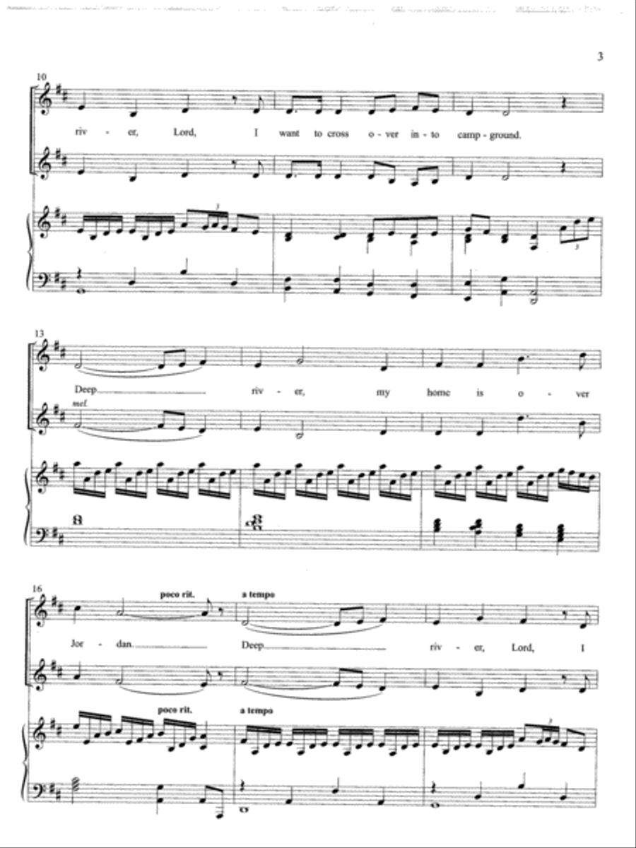 Spirituals for Two Voices (Book) Vocal Duet scores gallery preview page 3