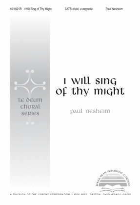 Book cover for I Will Sing of Thy Might
