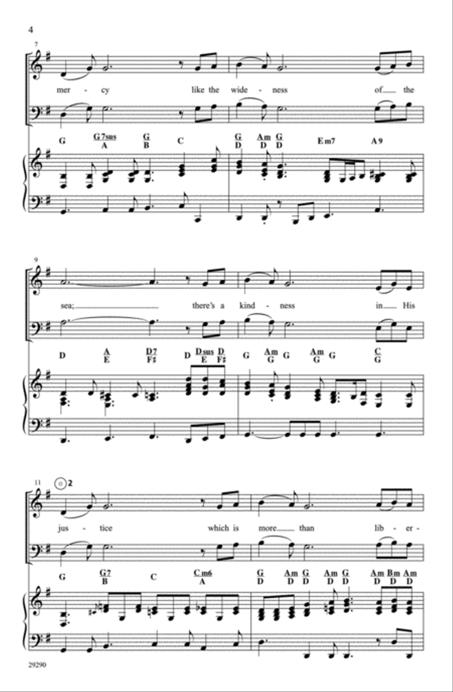 Sea of Mercy 4-Part scores gallery preview page 3