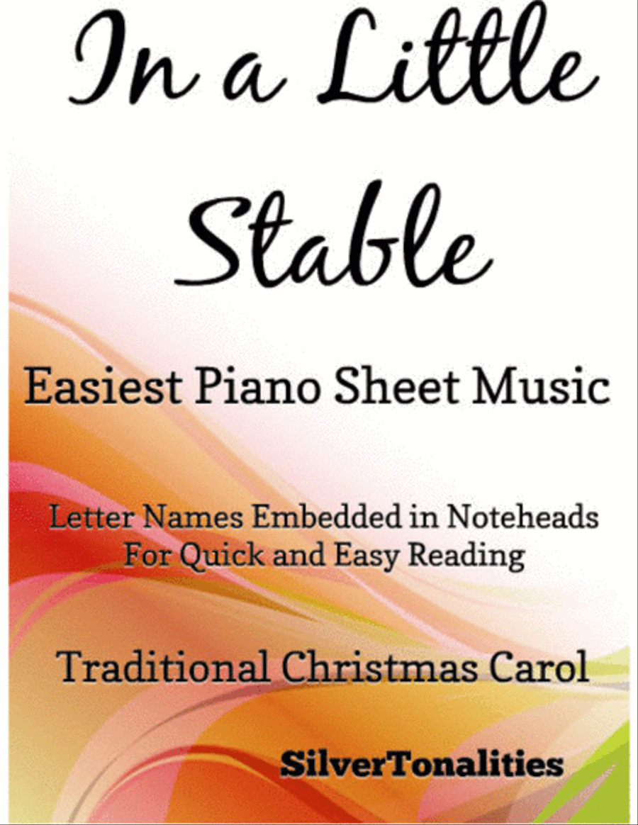 In a Little Stable Easiest Piano Sheet Music Easy Piano scores gallery preview page 1