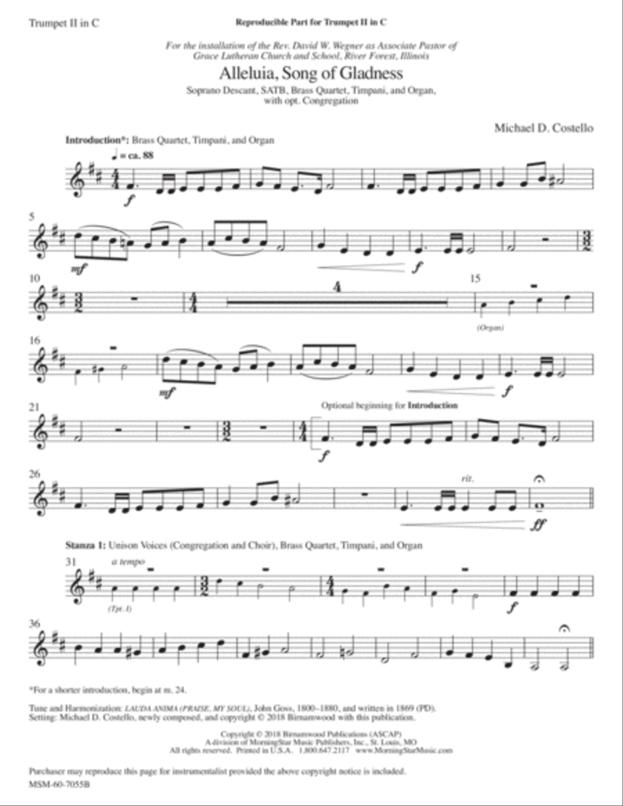 Alleluia, Song of Gladness Choir scores gallery preview page 6