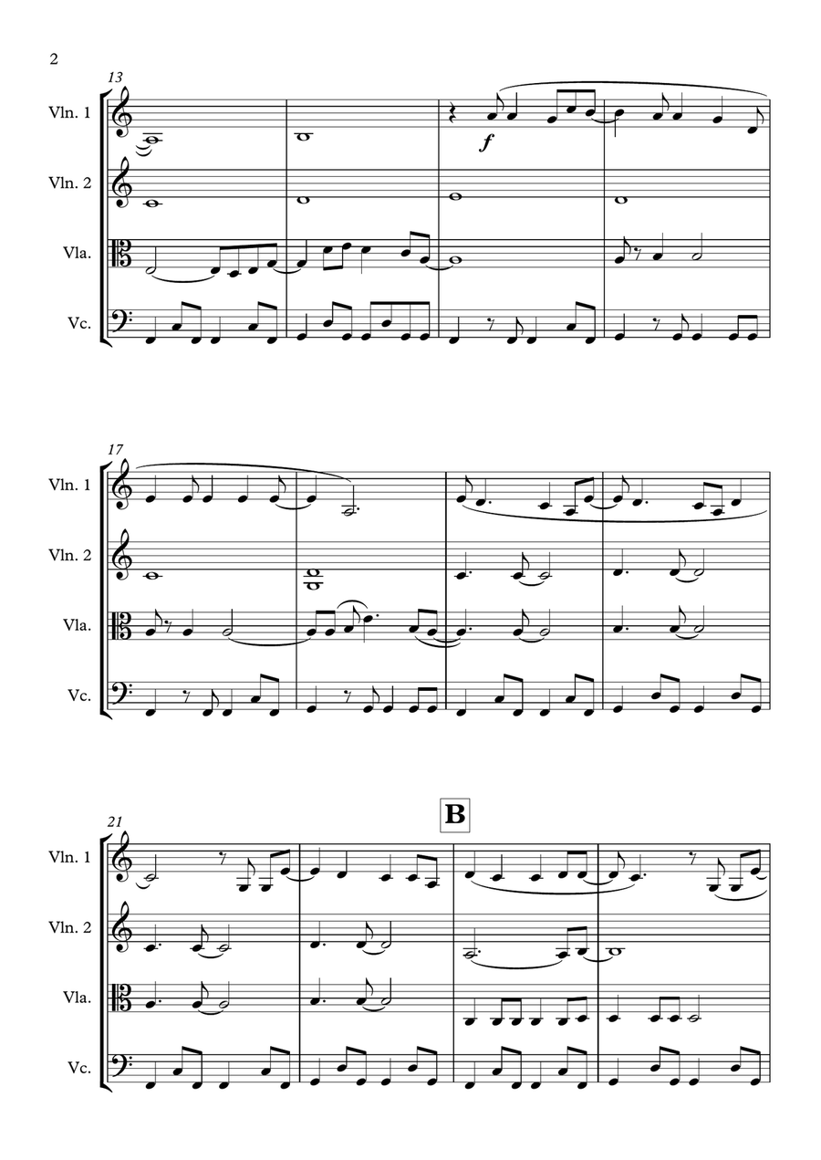 Dreams Dreams String Quartet scores gallery preview page 2