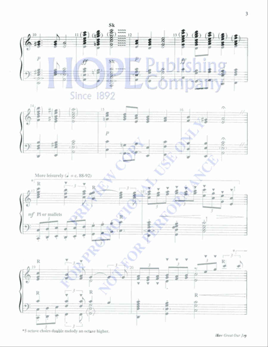 How Great Our Joy How Great Our Joy 5-Octaves scores gallery preview page 3