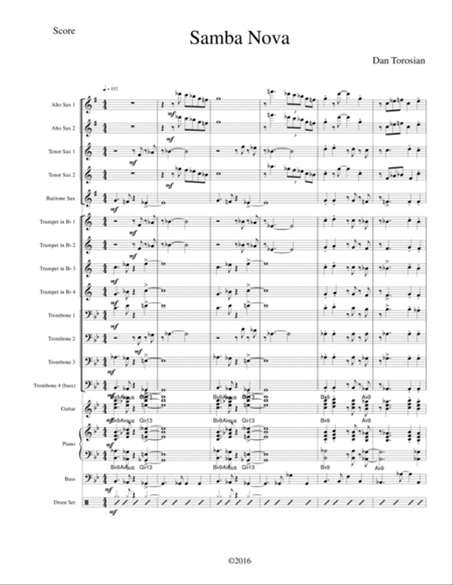 Samba Nova Samba Nova Jazz Ensemble scores gallery preview page 2