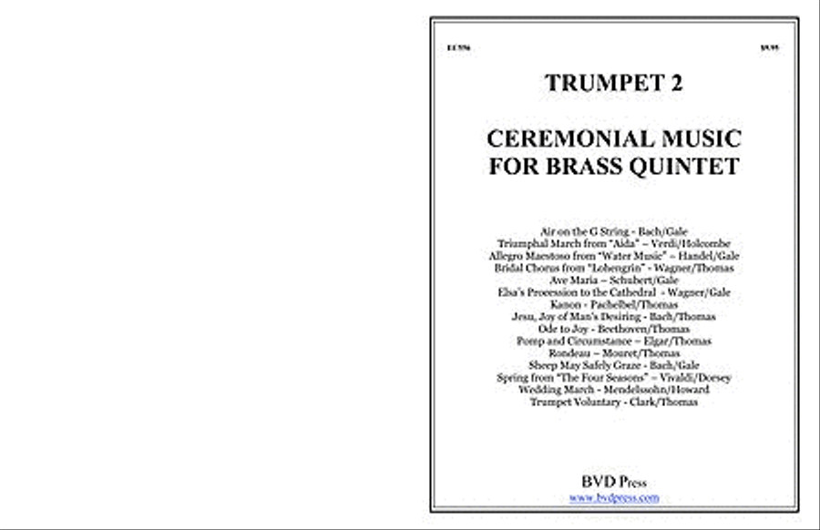 Ceremonial Music for Brass Quintet Brass Quintet scores gallery preview page 1