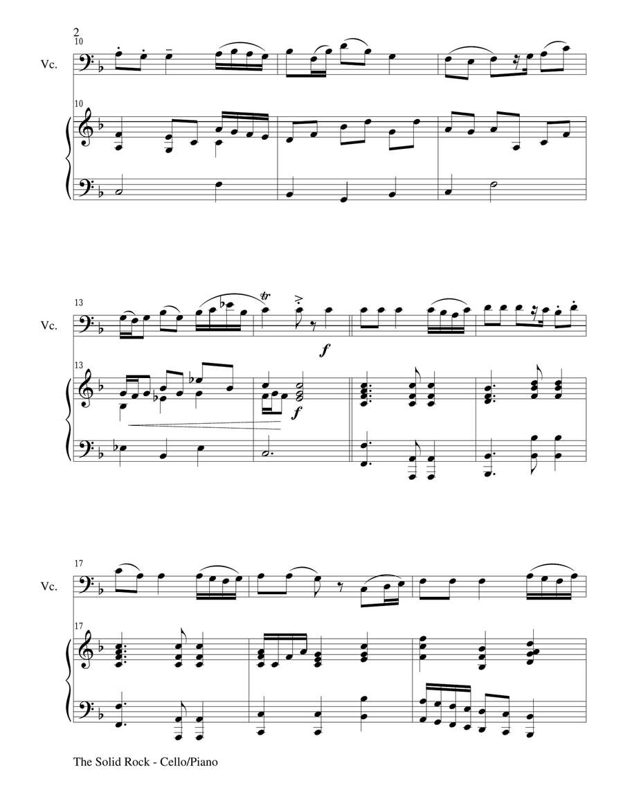 Gary Lanier: Hymns of Faith and Trust (Duets for Cello & Piano) Piano scores gallery preview page 3