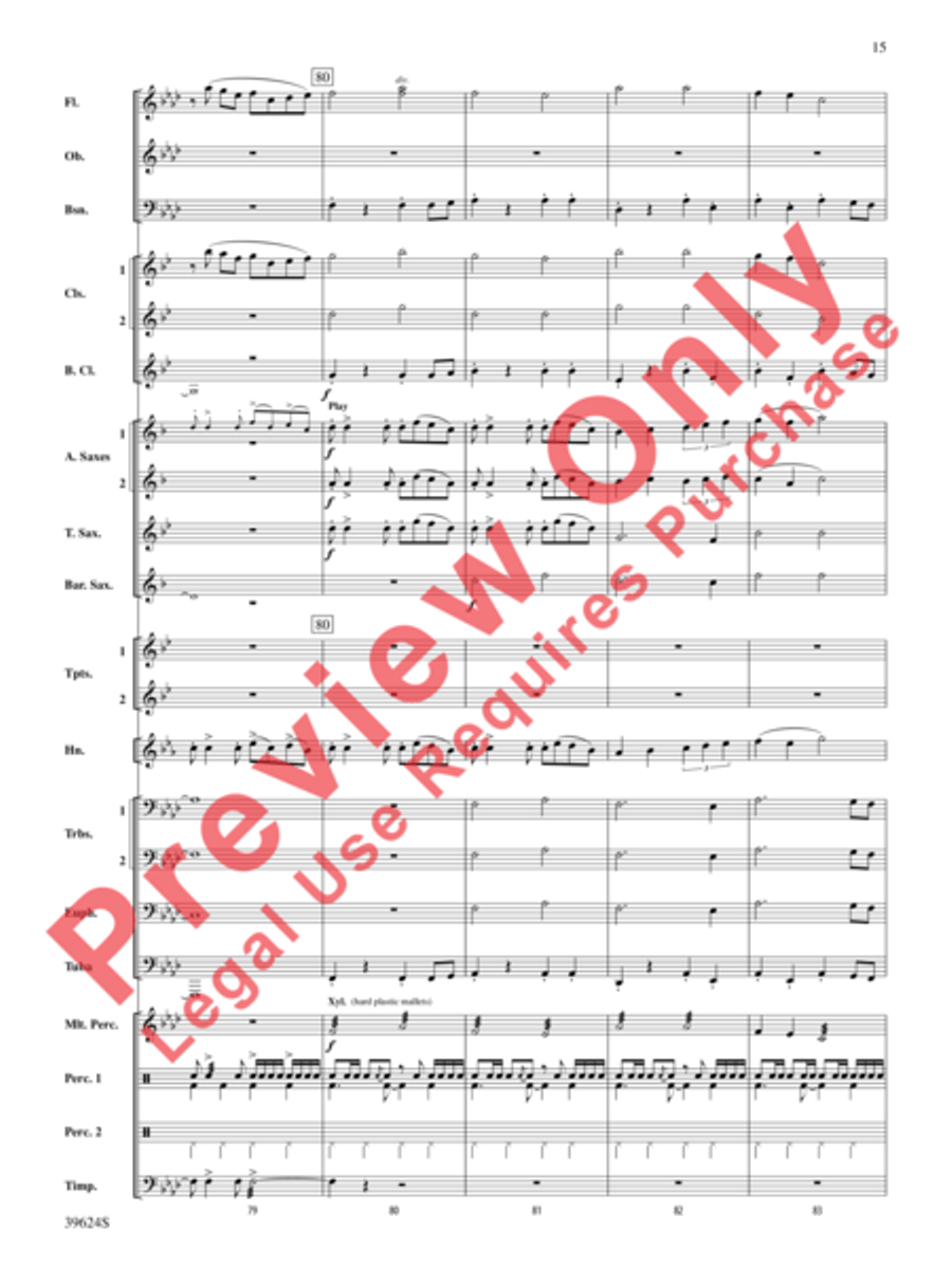 Cradle Hymn Cradle Hymn Concert Band scores gallery preview page 16