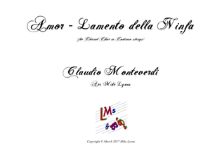 Amor - Lamento Della Ninfa (Monteverdi) (Clarinet choir w. 'Cello & CB)