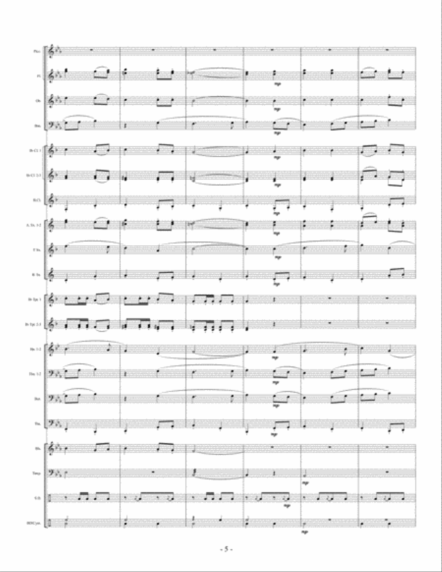 Oak Mountain March Oak Mountain March Concert Band scores gallery preview page 5