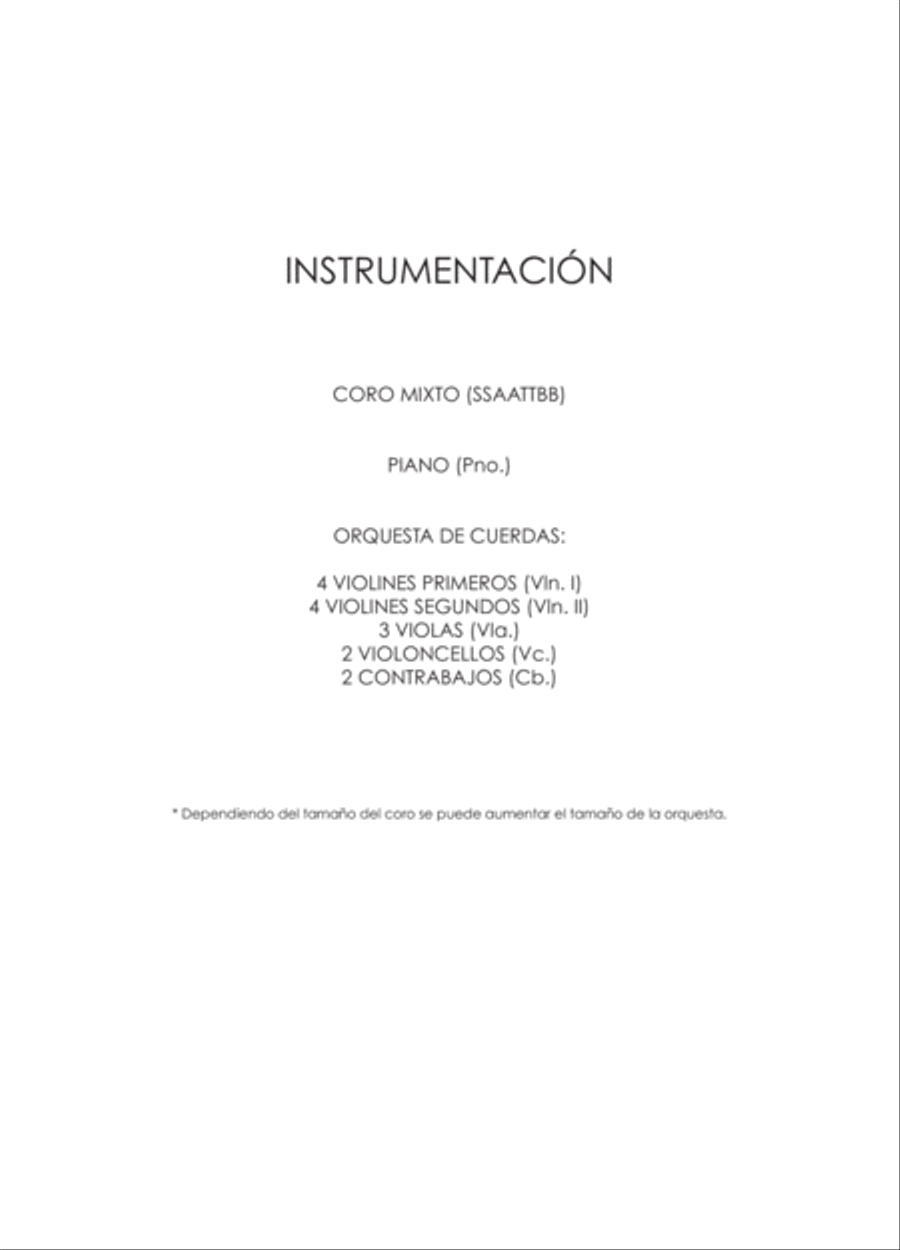 Salmo 8 (Bundle: Full Score - Set of Parts - Vocal Score) Piano Solo scores gallery preview page 2