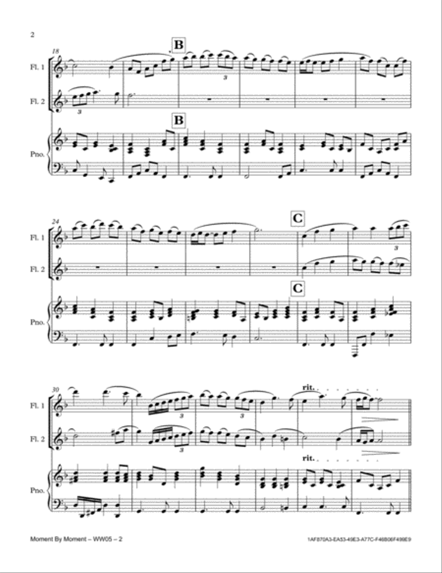 Moment By Moment Woodwind Duet scores gallery preview page 2