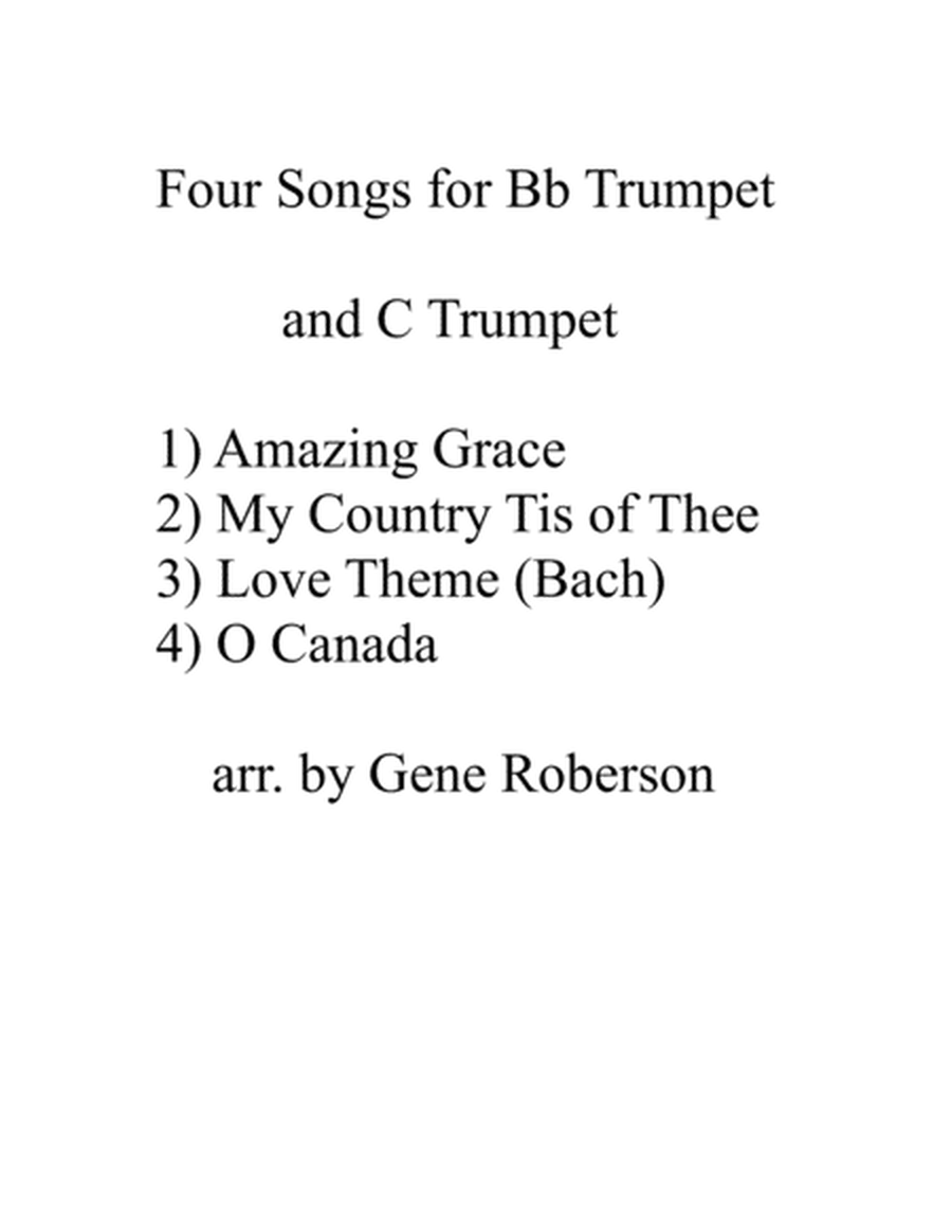 Four Songs for Bb and C Trumpet