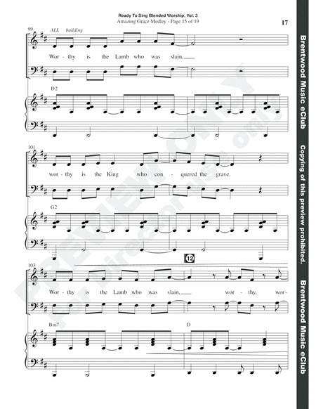 Ready to Sing Blended Worship, Volume 3 (Choral Book) image number null