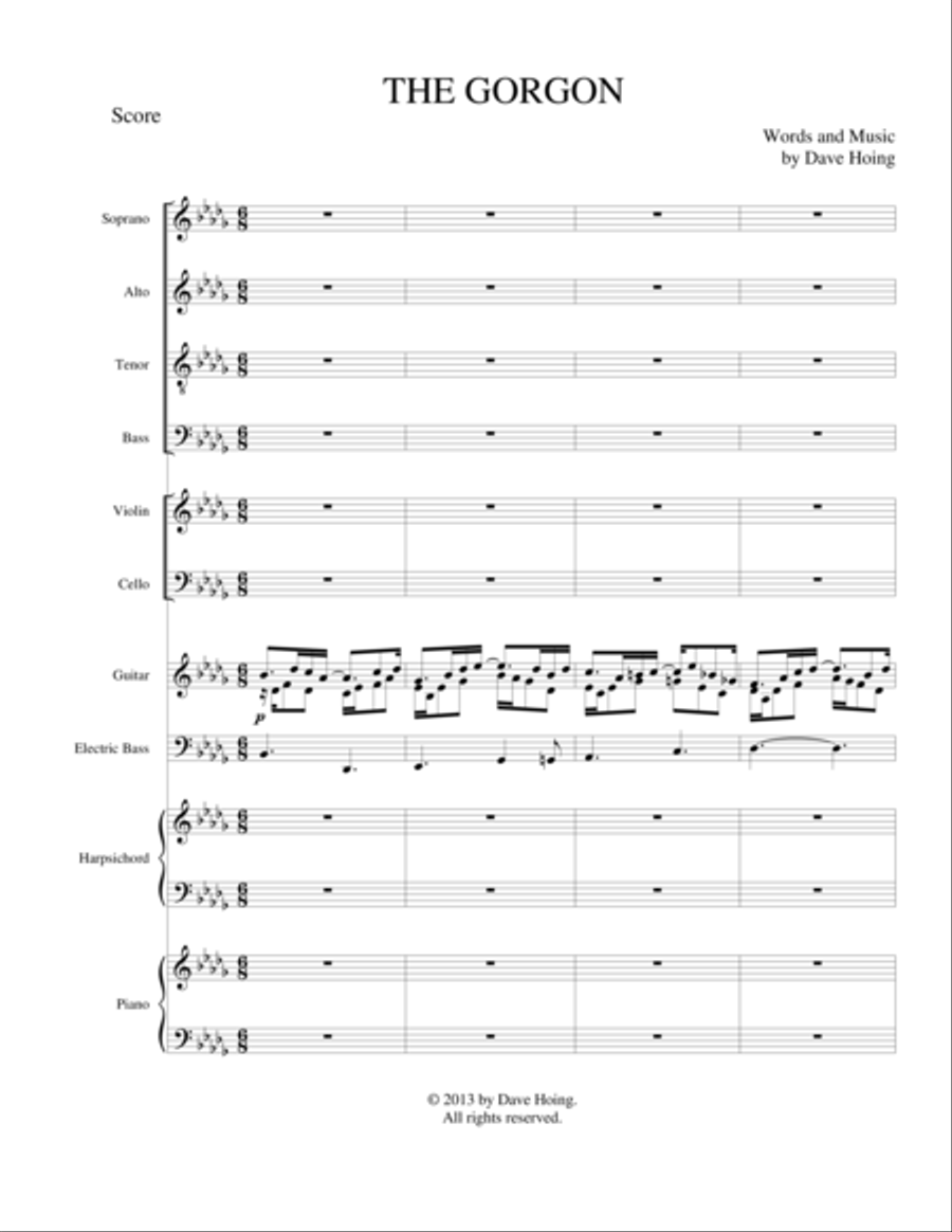The Gorgon Choir scores gallery preview page 1