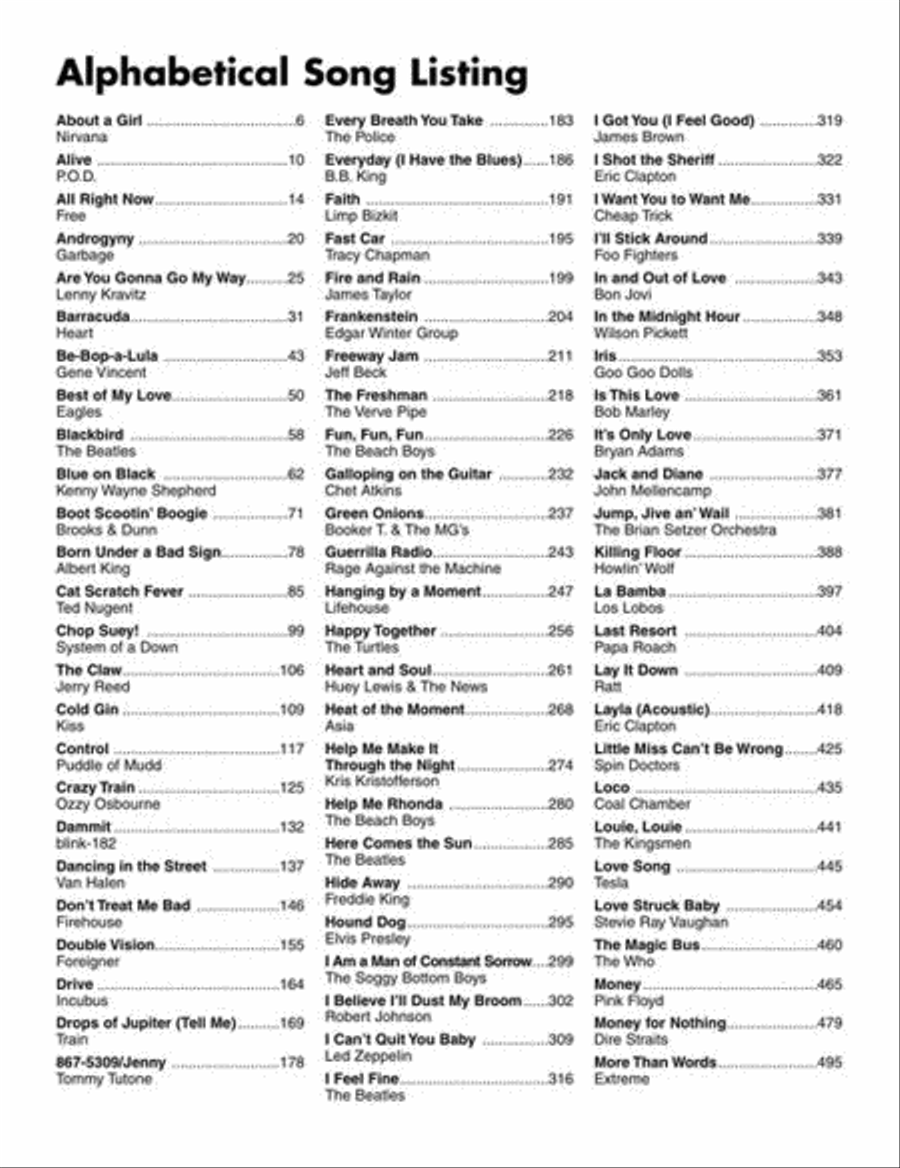 Guitar Tab White Pages, Volume 2 Acoustic Guitar scores gallery preview page 3