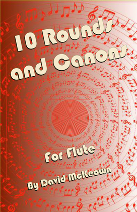 Book cover for 10 Rounds and Canons for Flute Duet