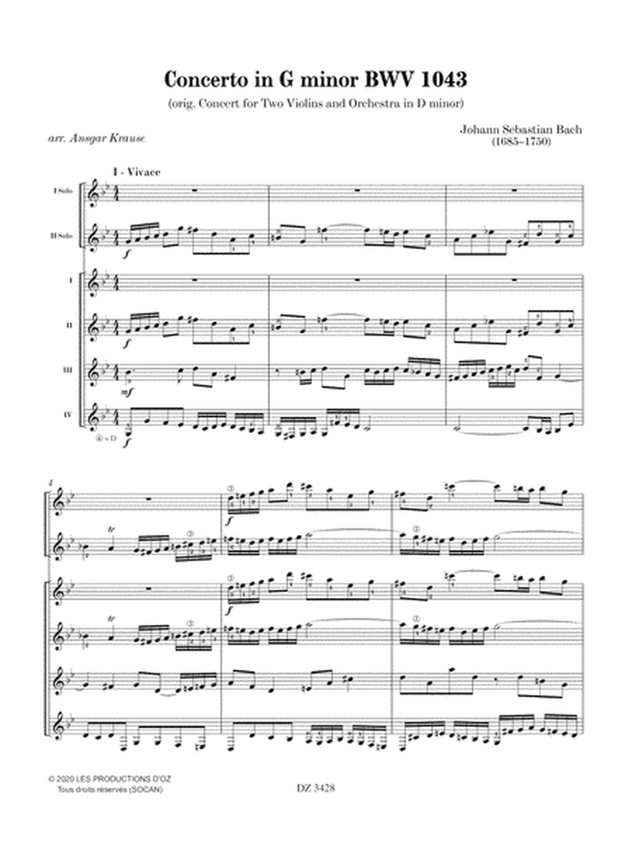 Concerto in G minor BWV 1043