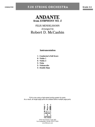Andante from Symphony No. 5: Score