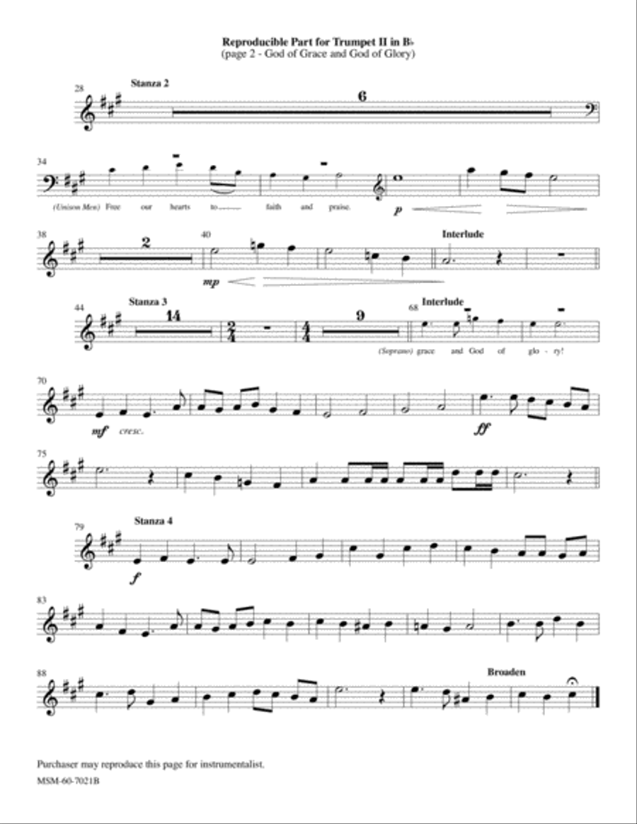 God of Grace and God of Glory Choir scores gallery preview page 6