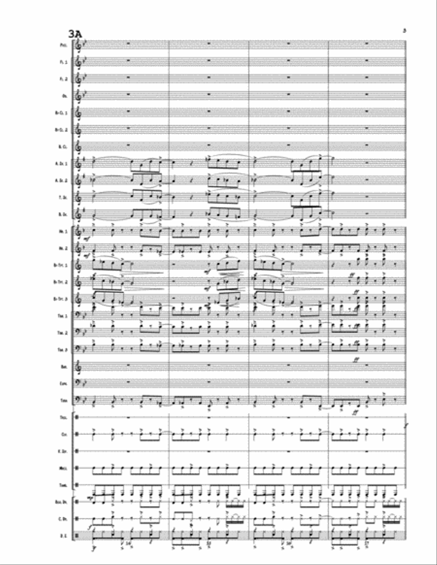 Viaje al Atardeser Concert Band scores gallery preview page 3