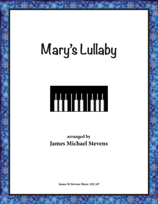 Book cover for Mary's Lullaby - Quiet Christmas Piano