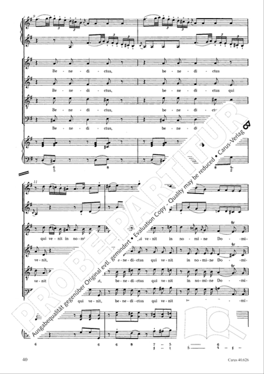 Mass in C Major Mass in C Major 4-Part scores gallery preview page 40