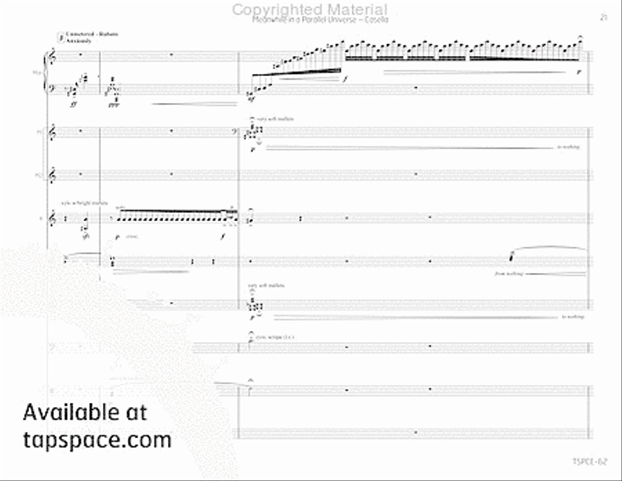Meanwhile in a Parallel Universe Redux Percussion Ensemble scores gallery preview page 26