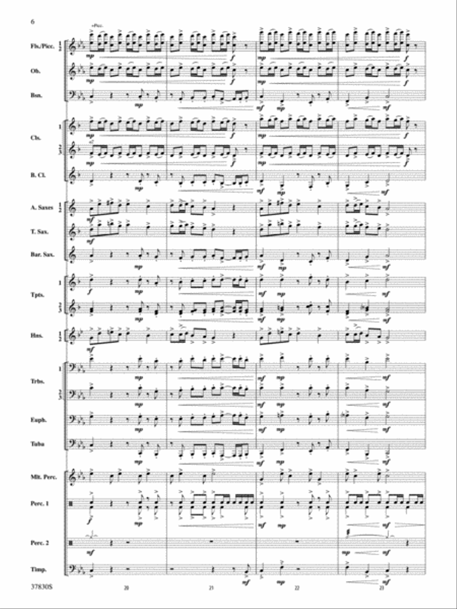 Yuletide Tapestry: Score Concert Band scores gallery preview page 6