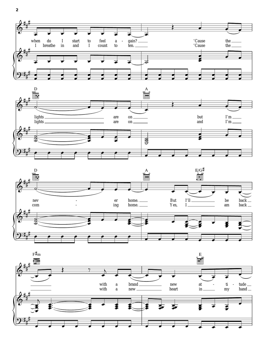I Forgive You I Forgive You Piano, Vocal, Guitar scores gallery preview page 2