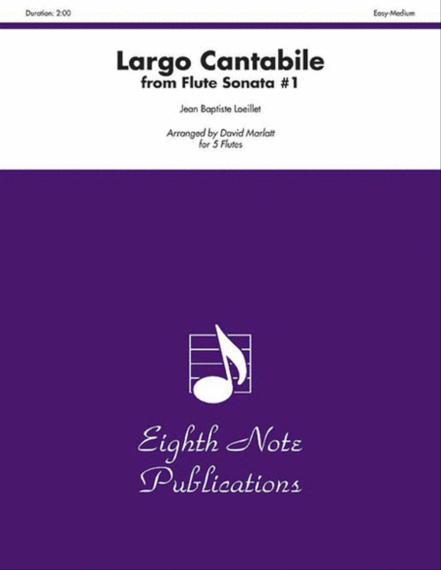 Largo Cantabile (from Flute Sonata #1) Small Ensemble scores gallery preview page 1